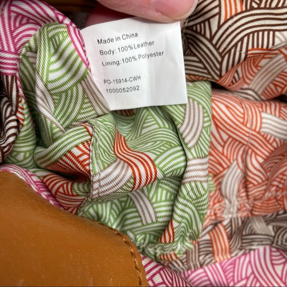 THE SAK Soft Leather Cognac Zip Flap Crossbody Bag  Adjustable Strap Slouchy - Picture 8 of 12